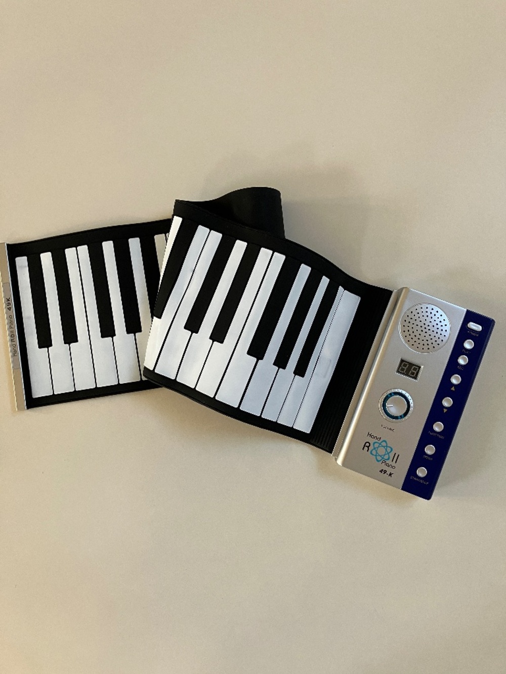 Hand Roll Piano 49 Key Roll Up Keyboard Portable Piano